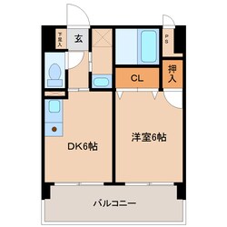 金池ターミナル 徒歩2分 8階の物件間取画像